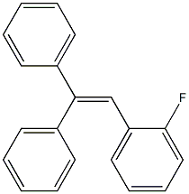 1,1-Diphenyl-2-(o-fluorophenyl)ethene Struktur