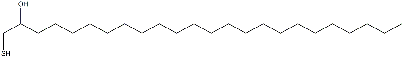 1-Mercapto-2-tetracosanol,,结构式