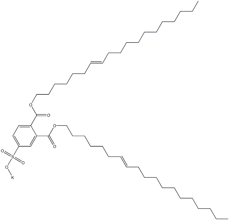 4-(Potassiosulfo)phthalic acid di(7-nonadecenyl) ester Structure