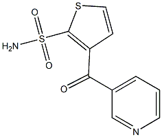 3-[(Pyridin-3-yl)carbonyl]thiophene-2-sulfonamide Structure