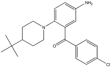 5-Amino-4'-chloro-2-(4-tert-butyl-1-piperidinyl)benzophenone