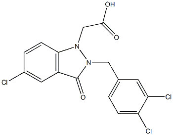 5-Chloro-2-(3,4-dichlorobenzyl)-2,3-dihydro-3-oxo-1H-indazole-1-acetic acid|