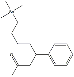 4-Phenyl-8-(trimethylstannyl)-2-octanone Struktur