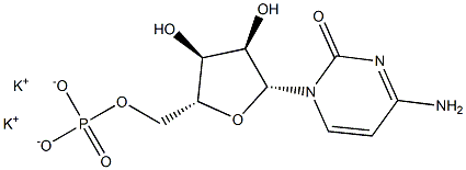 Cytidine 5'-phosphoric acid dipotassium salt Structure