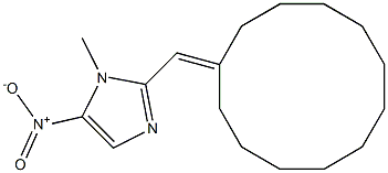 1-Methyl-2-[(cyclododecane-1-ylidene)methyl]-5-nitro-1H-imidazole|