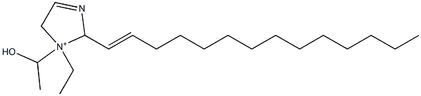 1-Ethyl-1-(1-hydroxyethyl)-2-(1-tetradecenyl)-3-imidazoline-1-ium Structure