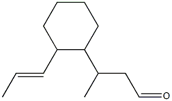 3-[2-(1-Propenyl)cyclohexyl]butanal Structure