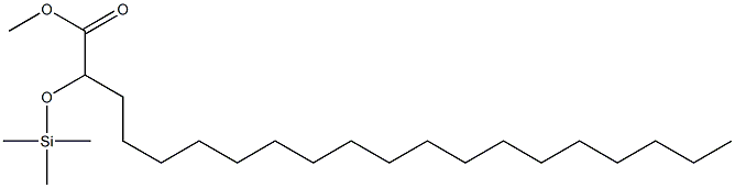 2-Trimethylsiloxyicosanoic acid methyl ester 结构式