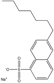 6-Heptyl-1-naphthalenesulfonic acid sodium salt 结构式
