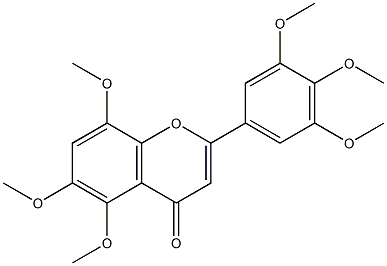5,6,8,3',4',5'-Hexamethoxyflavone,,结构式
