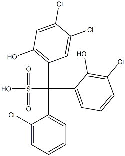 (2-Chlorophenyl)(3-chloro-2-hydroxyphenyl)(3,4-dichloro-6-hydroxyphenyl)methanesulfonic acid
