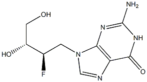  2-Amino-9-[(2R,3R)-2-fluoro-3,4-dihydroxybutyl]-1,9-dihydro-6H-purin-6-one