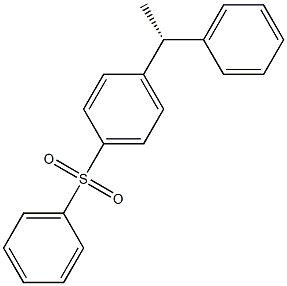 (R)-1-Phenyl-1-(4-phenylsulfonylphenyl)ethane,,结构式