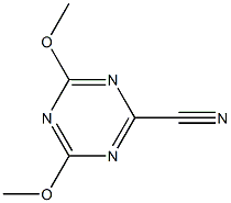 4-Methoxy-6-methoxy-1,3,5-triazine-2-carbonitrile Structure