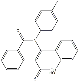 2-(4-Methylphenyl)-3-(2-hydroxyphenyl)-1-oxo-1,2-dihydroisoquinoline-4-carboxylic acid|