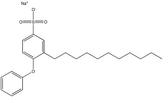 4-Phenoxy-3-undecylbenzenesulfonic acid sodium salt Structure