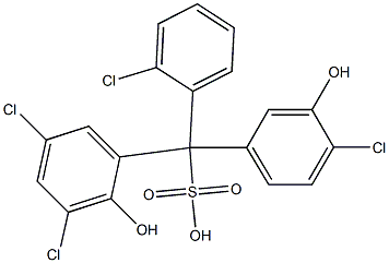 (2-Chlorophenyl)(4-chloro-3-hydroxyphenyl)(3,5-dichloro-2-hydroxyphenyl)methanesulfonic acid