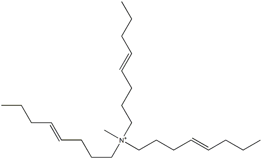 N-Methyl-N,N,N-tri(4-octenyl)aminium Structure