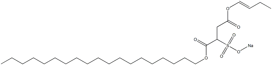 2-(Sodiosulfo)succinic acid 1-nonadecyl 4-(1-butenyl) ester Structure