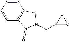 2-(Oxiranylmethyl)-1,2-benzisothiazol-3(2H)-one Struktur