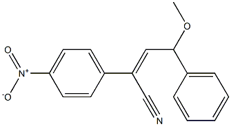 4-Methoxy-2-(4-nitrophenyl)-4-phenyl-2-butenenitrile Struktur