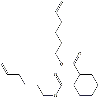 1,2-Cyclohexanedicarboxylic acid bis(5-hexenyl) ester 结构式