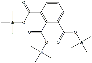 1,2,3-Benzenetricarboxylic acid tri(trimethylsilyl) ester 结构式
