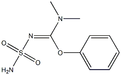 N-Sulfamoyl[phenoxy(dimethylamino)methan]imine 结构式