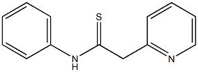 フェニル(2-ピリジル)チオアセトアミド 化学構造式
