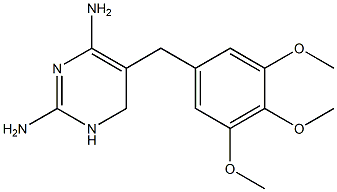 1,6-Dihydro-5-(3,4,5-trimethoxybenzyl)pyrimidine-2,4-diamine Struktur