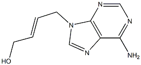(E)-4-(6-Amino-9H-purine-9-yl)-2-butene-1-ol 结构式