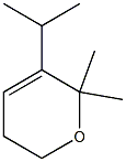 6,6-Dimethyl-5-isopropyl-3,6-dihydro-2H-pyran Struktur