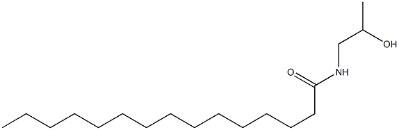 N-(2-ヒドロキシプロピル)ペンタデカンアミド 化学構造式