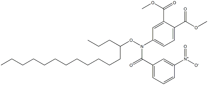 4-(4-Cetyloxy-3-nitrobenzoylamino)phthalic acid dimethyl ester Structure