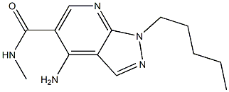 1-Pentyl-4-amino-N-methyl-1H-pyrazolo[3,4-b]pyridine-5-carboxamide|