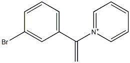 1-[1-(3-Bromophenyl)ethenyl]pyridinium,,结构式