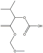 Carbonic acid isopropyl(2-methylene-3,5-dioxahexan-1-yl) ester Structure