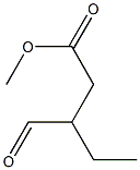 3-エチル-4-オキソ酪酸メチル 化学構造式