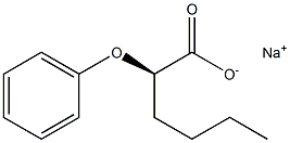 [R,(+)]-2-Phenoxyhexanoic acid sodium salt 结构式