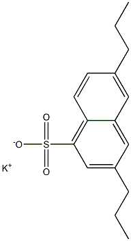 3,6-Dipropyl-1-naphthalenesulfonic acid potassium salt,,结构式