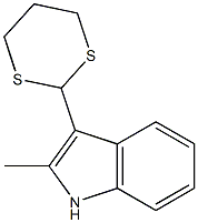 2-Methyl-3-(1,3-dithian-2-yl)-1H-indole