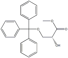 [R,(-)]-2-Hydroxy-3-(trityloxy)propionic acid methyl ester Struktur