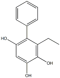 6-Ethyl-5-phenylbenzene-1,2,4-triol,,结构式