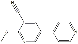  5-(4-Pyridinyl)-2-(methylthio)pyridine-3-carbonitrile