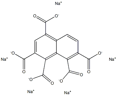 1,2,4,7,8-Naphthalenepentacarboxylic acid pentasodium salt,,结构式