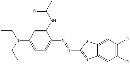 2'-(5,6-Dichlorobenzothiazol-2-ylazo)-5'-(diethylamino)acetanilide|