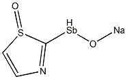 2-Thiazolylsodiooxystibine oxide Struktur