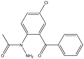 2-[(アミノアセチル)アミノ]-5-クロロベンゾフェノン 化学構造式