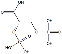 [S,(+)]-2,3-Di(phosphonooxy)propanoic acid Struktur