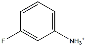 3-Fluorobenzenaminium 结构式